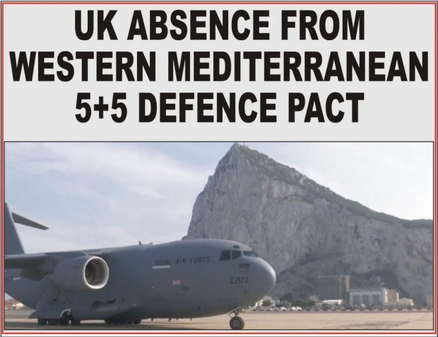 UK ABSENCE FROM WESTERN MEDITERRANEAN 5+5 DEFENCE PACT 
